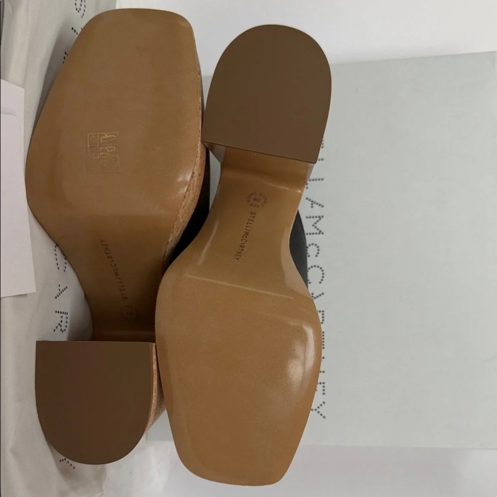 Stella McCartney Skyla Alrer Eco Platform Block Heel Slide Sandal